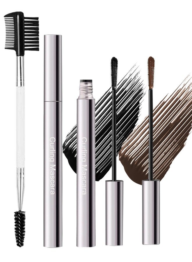 DuaTana Black Brown Mascara for Older Women 60 Plus, Waterproof Prime Mascara for Mature Women Volume and Length with Thinning Lashes,No Clumps,Long Lasting Hypoallergenic Máscara For Sensitive Eyes Makeup - Image 1